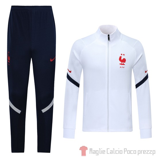 Tuta da Track Giacca Francia Bambino 2020 Bianco - Clicca l'immagine per chiudere
